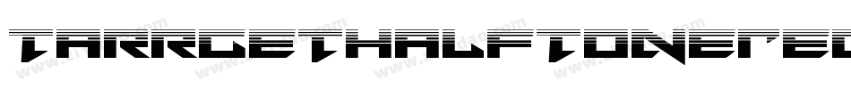 TarrgetHalfToneRegular-gzRY字体转换