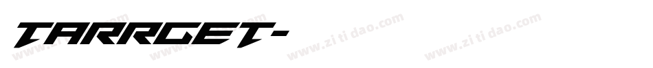 Tarrget字体转换