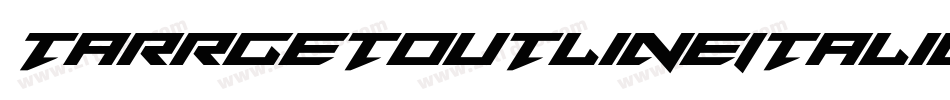 TarrgetOutlineItalic-63LM字体转换