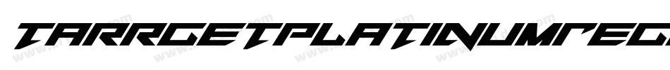 TarrgetPlatinumRegular-eznx字体转换