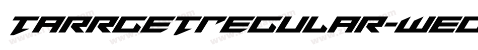 TarrgetRegular-WEOz字体转换