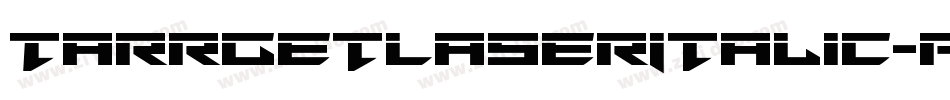 TarrgetLaserItalic-pzxR字体转换