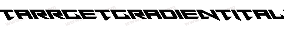 TarrgetGradientItalic-zzjG字体转换