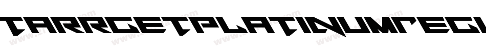 TarrgetPlatinumRegular-eznx字体转换