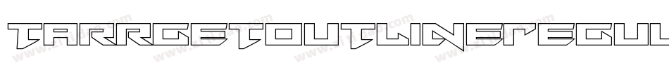 TarrgetOutlineRegular-5Zjx字体转换