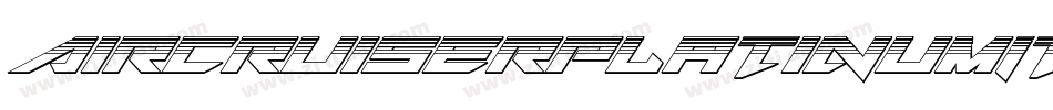 AircruiserPlatinumItalic-XxaP字体转换