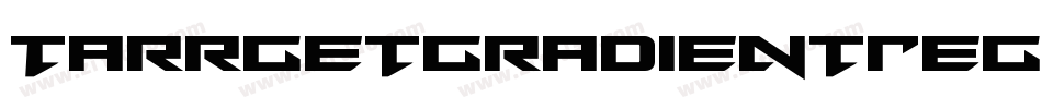 TarrgetGradientRegular-jzmj字体转换