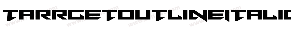 TarrgetOutlineItalic-63LM字体转换