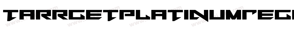 TarrgetPlatinumRegular-eznx字体转换
