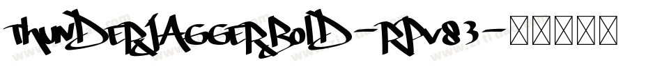 ThunderJaggerBold-Rpv83字体转换