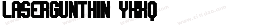 LaserGunThin-yKxq字体转换