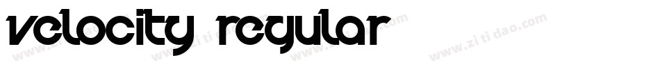 Velocity-Regular字体转换