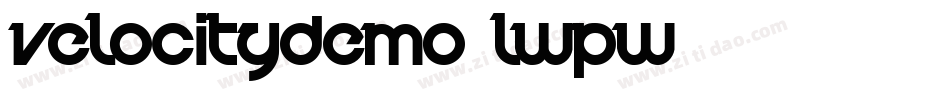 VelocityDemo-lwPw字体转换