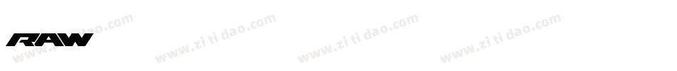 raw字体转换