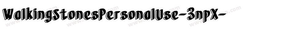 WalkingStonesPersonalUse-3npX字体转换