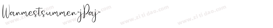 Warmestsummer-jPaj字体转换