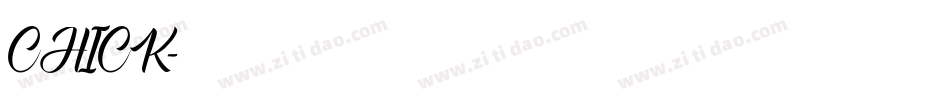 CHICK字体转换