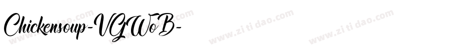 Chickensoup-VGWoB字体转换