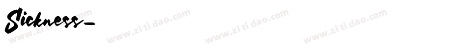 Sickness字体转换
