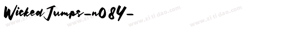 WickedJumps-nO8Y字体转换