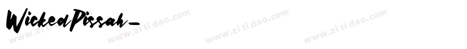 WickedPissah字体转换
