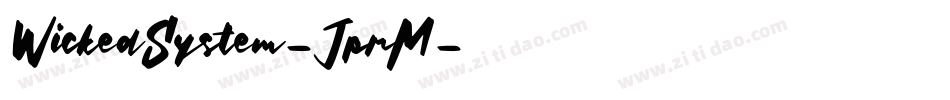 WickedSystem-JprM字体转换