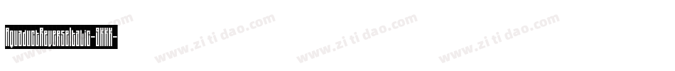 AquaductReverseItalic-9KKK字体转换