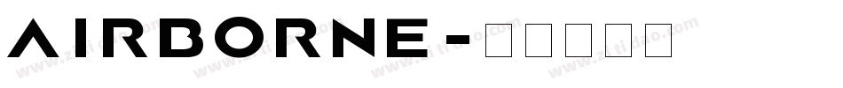 AIRBORNE字体转换