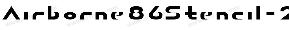 Airborne86Stencil-2Og3W字体转换