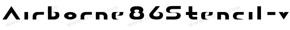 Airborne86Stencil-vmgdZ字体转换