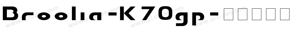 Broolia-K70gp字体转换