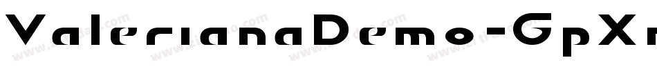 ValerianaDemo-GpXm字体转换