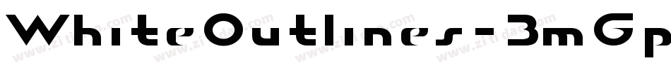 WhiteOutlines-3mGp字体转换