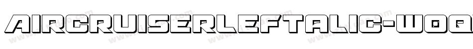 AircruiserLeftalic-w0qx字体转换