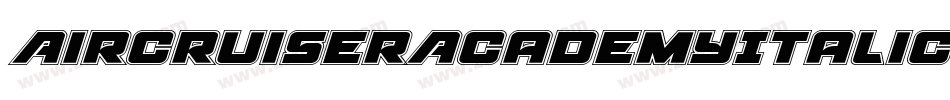 AircruiserAcademyItalic-YpKo字体转换