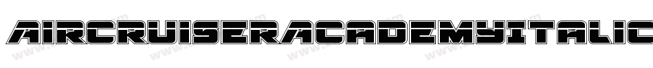 AircruiserAcademyItalic-YpKo字体转换
