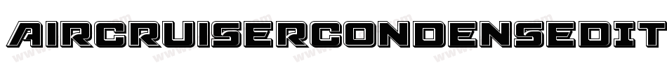 AircruiserCondensedItalic-lv7d字体转换