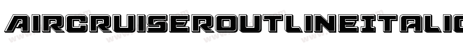 AircruiserOutlineItalic-P0Ad字体转换