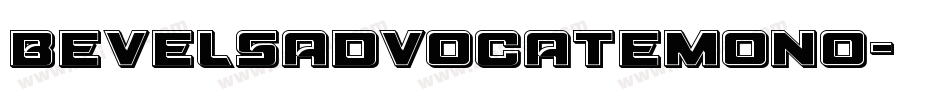 bevelsadvocatemono字体转换
