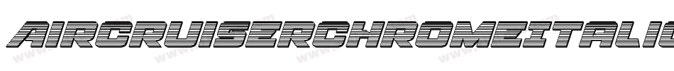 AircruiserChromeItalic-2pKv字体转换