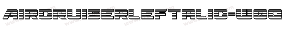 AircruiserLeftalic-w0qx字体转换
