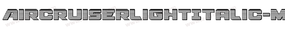 AircruiserLightItalic-mwmm字体转换