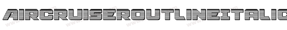 AircruiserOutlineItalic-P0Ad字体转换