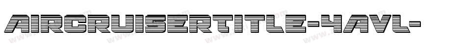 AircruiserTitle-4Avl字体转换