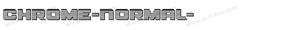 Chrome-Normal字体转换