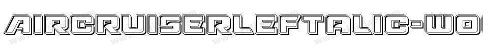 AircruiserLeftalic-w0qx字体转换