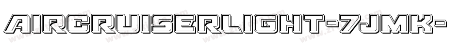 AircruiserLight-7JmK字体转换