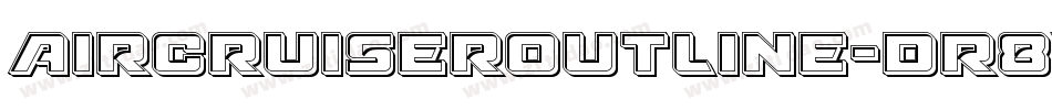 AircruiserOutline-dR8V字体转换