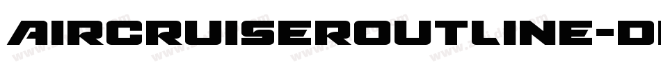 AircruiserOutline-dR8V字体转换