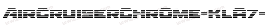 AircruiserChrome-KLa7字体转换